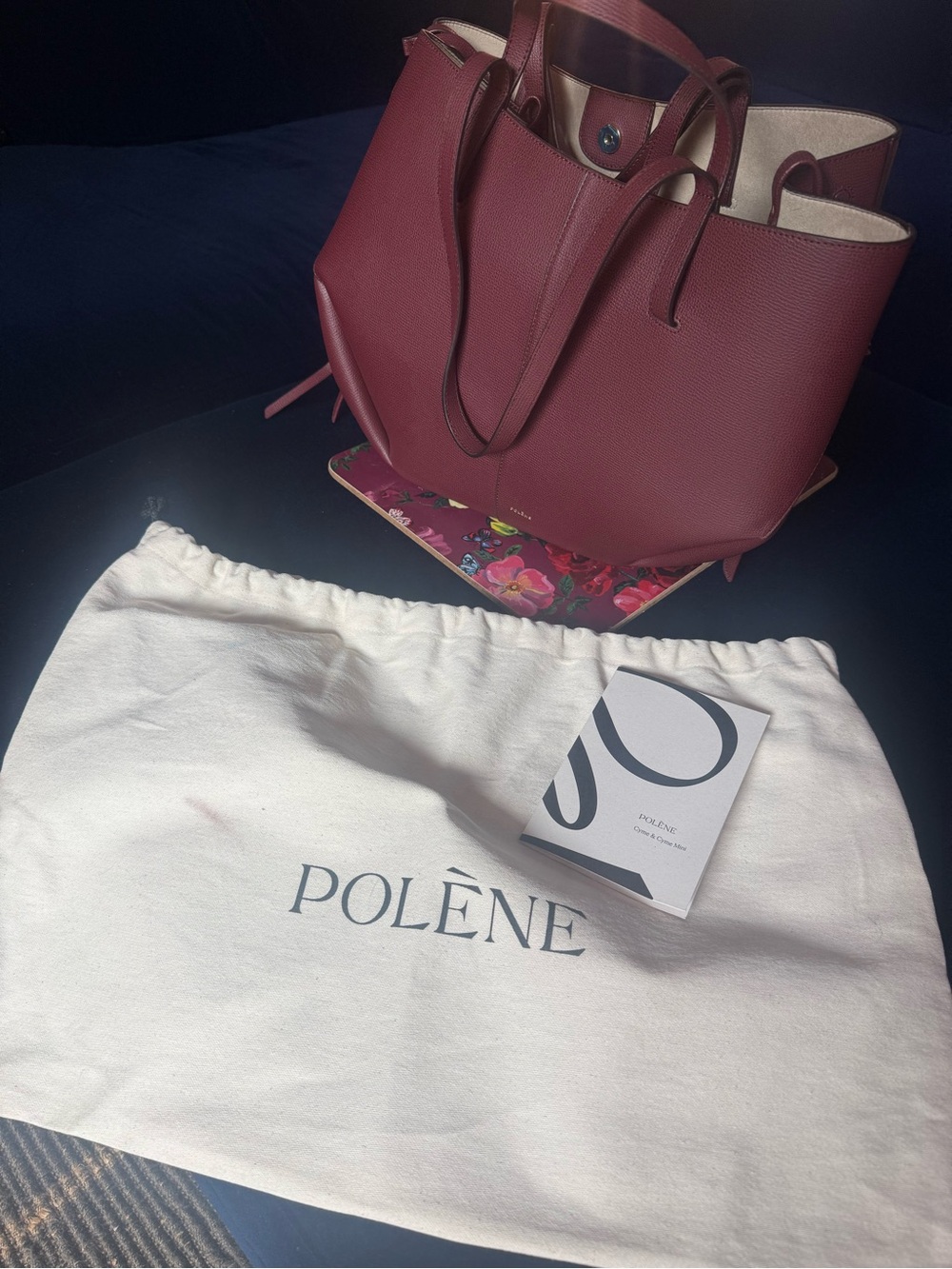 Polene Cyme SOLD OUT EDITION TEXTURED BLACK CHERRY